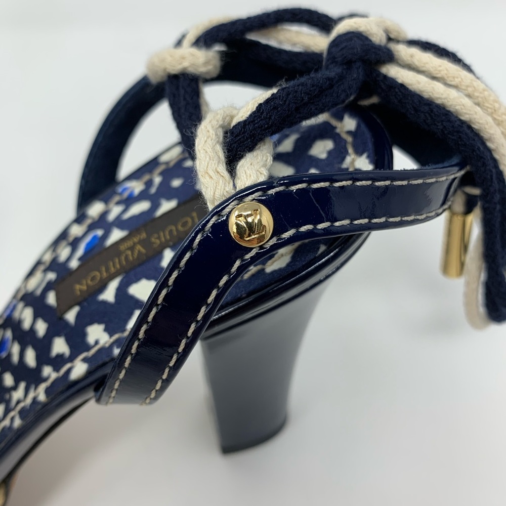 Louis Vuitton Chevron Sandal Heels - Picture 7 of 16